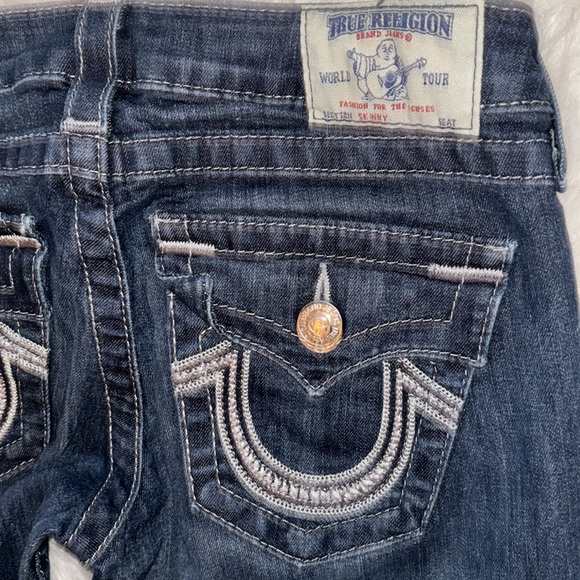 True Religion Low-Rise Skinny Jeans, Size 27 - Picture 7 of 16